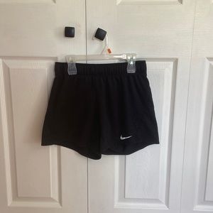 Nike running shorts, black, size XS, cotton, includes drawstrings